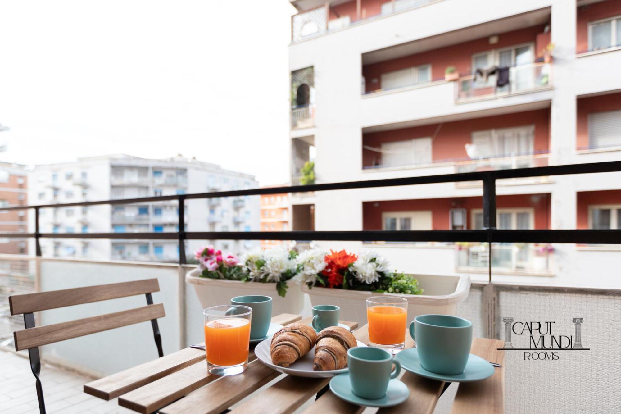 Caput Mundi Rooms - 100Mt To Metro A, Terrace, A-C, 15 Min To Center Rome Buitenkant foto